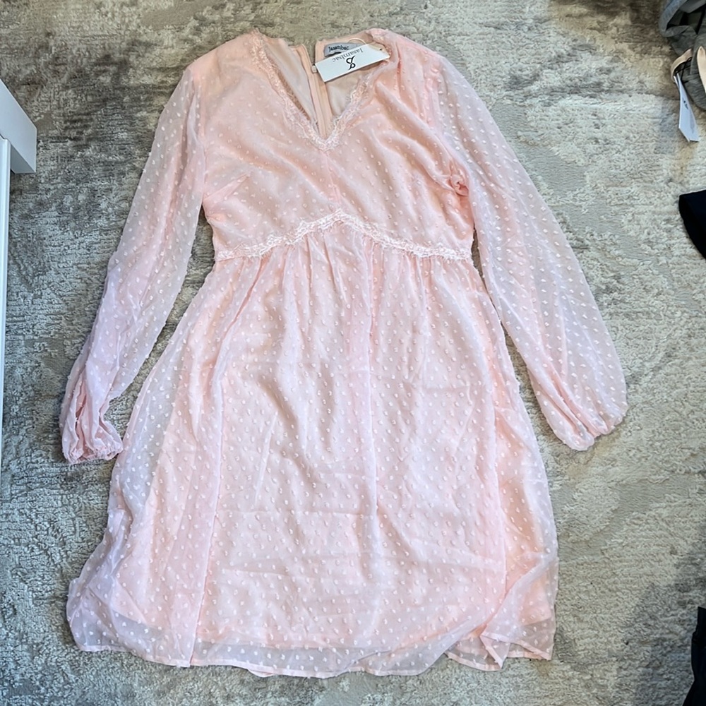 Pink maternity dress